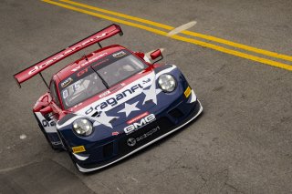 #032 Porsche 911 GT3-R (991.ii) of Kyle Washington, GMG Racing, GT America Powered by AWS, SRO3, SRO America, Nashville street course, Nashville, TN, August 2022, Watkins Glen, NY, July 2022..
 | Brian Cleary/SRO