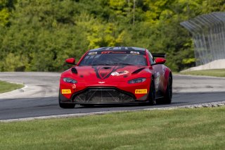 #50 Aston Martin Vantage GT4 of Ross Chouest, Chouest Povoledo Racing, GT America Powered by AWS, GT4, SRO America, Road America, Elkhart Lake, WI, August 2022
 | Brian Cleary/SRO