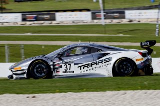#37 Ferrari 488 GT3 of Justin Wetherill, Triarsi Competizione, GT America Powered by AWS, SRO3, SRO America, Road America, Elkhart Lake, WI, August 2022
 | Brian Cleary/SRO