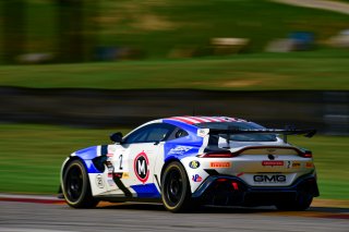 #2 Aston Martin Vantage AMR GT4 of Jason Bell and Andrew Davis, GMG Racing, GT4 America, Pro-Am, SRO America, Road America, Elkhart Lake, Wisconsin, August 2022.
 | Fred Hardy | SRO