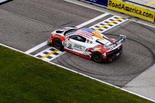 #58 Audi R8 LMS GT2 of CJ Moses, GMG Racing, GT America Powered by AWS, GT2, SRO America, Road America, Elkhart Lake, WI, August 2022
 | Brian Cleary/SRO