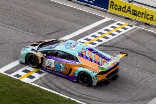 #88 Lamborghini Huracan GT3 of Jason Harward, Zelus Motorsports, GT America Powered by AWS, SRO3, SRO America, Road America, Elkhart Lake, WI, August 2022
 | Brian Cleary/SRO