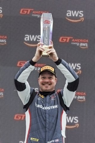#04 Mercedes-AMG GT3 of George Kurtz and Colin Braun, Crowdstrike Racing by Riley Motorsports, GT World Challenge America, Pro-Am, SRO America, Road America, Elkhart Lake, WI, August 2022
 | Brian Cleary/SRO