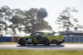 #55 Aston Martin Vantage GT4 of Moisey Uretsky, Accelerating Performance, GT America Powered by AWS, GT4, SRO America, Sebring International Raceway, Sebring, FL, September 2021.
 | Brian Cleary/SRO