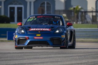 #99 Porsche 718 Cayman GT4 RS Clubsport of Robb Holland, Rotek Racing, GT America Powered by AWS, GT4, SRO America, Sebring International Raceway, Sebring, FL, September 2021.
 | Brian Cleary/SRO