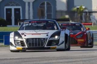 #27 Audi R8 LMS of Jason Daskalos, Daskolas Motorsports, GT America Powered by AWS, SRO3, SRO America, Sebring International Raceway, Sebring, FL, September 2021.
 | Brian Cleary/SRO