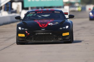 #50 Aston Martin Vantage GT4 of Ross Chouest, Chouest Povoledo Racing, GT America Powered by AWS, GT4, SRO America, Sebring Int&rsquo;l Raceway, Sebring Florida, September 2022
 | Regis Lefebure/SRO