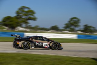 #191 Lamborghini Huracan GT3 of Jeff Burton, Zelus Motorsports, GT America Powered by AWS, SRO3, SRO America, Sebring International Raceway, Sebring, FL, September 2021.
 | Fabian Lagunas/SRO