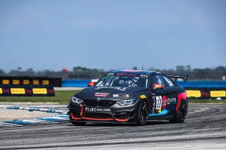 #22 BMW M4 GT4 of Marko Radisic, SRQ Motorsports, GT America Powered by AWS, GT4, SRO America, Sebring International Raceway, Sebring, FL, September 2022.
 | Fabian Lagunas/SRO             