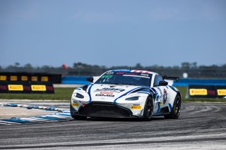 #2  Aston Martin Vantage AMR GT4 of  Jason Bell, GMG Racing, GT America Powered by AWS, GT4, SRO America, Sebring International Raceway, Sebring, FL, September 2022.
 | Fabian Lagunas/SRO             