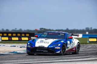 #15 Aston Martin Vantage AMR GT4 of Bryan Putt, BSport Racing, GT America Powered by AWS, GT4, SRO America, Sebring International Raceway, Sebring, FL, September 2022.
 | Fabian Lagunas/SRO             