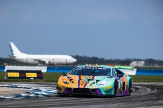 #88 Lamborghini Huracan GT3 of Jason Harward, Zelus Motorsports, GT America Powered by AWS, SRO3, SRO America, Sebring International Raceway, Sebring, FL, September 2022.
 | Fabian Lagunas/SRO             