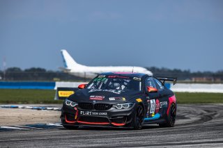#22 BMW M4 GT4 of Marko Radisic, SRQ Motorsports, GT America Powered by AWS, GT4, SRO America, Sebring International Raceway, Sebring, FL, September 2022.
 | Fabian Lagunas/SRO             