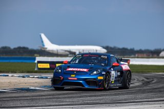 #99 Porsche 718 Cayman GT4 RS Clubsport of Robb Holland, Rotek Racing, GT America Powered by AWS, GT4, SRO America, Sebring International Raceway, Sebring, FL, September 2022.
 | Fabian Lagunas/SRO             