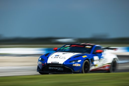 #15 Aston Martin Vantage AMR GT4 of Bryan Putt, BSport Racing, GT America Powered by AWS, GT4, SRO America, Sebring International Raceway, Sebring, FL, September 2022.
 | Fabian Lagunas/SRO             