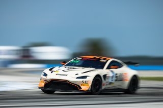#8  Aston Martin Vantage AMR GT4 of Elias Sabo, Flying Lizard Motorsports, GT America Powered by AWS, GT4, SRO America, Sebring International Raceway, Sebring, FL, September 2022.
 | Fabian Lagunas/SRO             