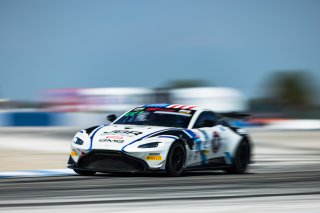 #2  Aston Martin Vantage AMR GT4 of  Jason Bell, GMG Racing, GT America Powered by AWS, GT4, SRO America, Sebring International Raceway, Sebring, FL, September 2022.
 | Fabian Lagunas/SRO             