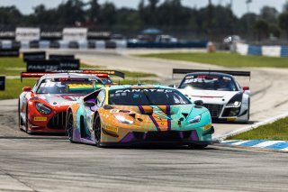 #88 Lamborghini Huracan GT3 of Jason Harward, Zelus Motorsports, GT America Powered by AWS, SRO3, SRO America, Sebring International Raceway, Sebring, FL, September 2022.
 | Fabian Lagunas/SRO             