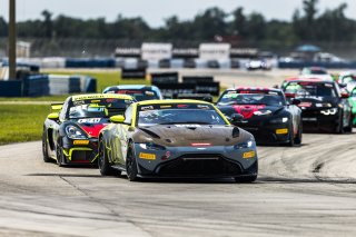 #55 Aston Martin Vantage GT4 of Moisey Uretsky, Accelerating Performance, GT America Powered by AWS, GT4, SRO America, Sebring International Raceway, Sebring, FL, September 2022.
 | Fabian Lagunas/SRO             