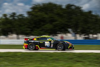 #120 Porsche 718 Cayman GT4 RS Clubsport of Adam Adelson, Premier Racing, GT America Powered by AWS, GT4, SRO America, Sebring International Raceway, Sebring, FL, September 2022.
 | SRO Motorsports Group