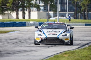 #2  Aston Martin Vantage AMR GT4 of  Jason Bell, GMG Racing, GT America Powered by AWS, GT4, SRO America, Sebring International Raceway, Sebring, FL, September 2022.
 | Brian Cleary/SRO  