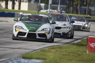 #21 Toyota GR Supra GT4 of Nick Shanny, Accelerating Performance, GT America Powered by AWS, GT4, SRO America, Sebring International Raceway, Sebring, FL, September 2022.
 | Brian Cleary/SRO  