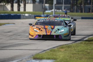 #88 Lamborghini Huracan GT3 of Jason Harward, Zelus Motorsports, GT America Powered by AWS, SRO3, SRO America, Sebring International Raceway, Sebring, FL, September 2022.
 | Brian Cleary/SRO  