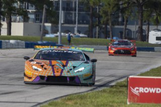 #88 Lamborghini Huracan GT3 of Jason Harward, Zelus Motorsports, GT America Powered by AWS, SRO3, SRO America, Sebring International Raceway, Sebring, FL, September 2022.
 | Brian Cleary/SRO  
