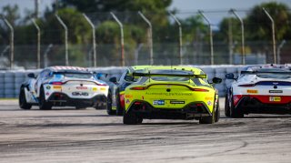 #55 Aston Martin Vantage GT4 of Moisey Uretsky, Accelerating Performance, GT America Powered by AWS, GT4, SRO America, Sebring Int&rsquo;l Raceway, Sebring Florida, September 2022
 | Regis Lefebure/SRO