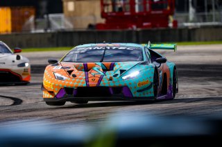 #88 Lamborghini Huracan GT3 of Jason Harward, Zelus Motorsports, GT America Powered by AWS, SRO3, SRO America, Sebring Int&rsquo;l Raceway, Sebring Florida, September 2022
 | Regis Lefebure/SRO