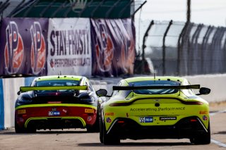 #55 Aston Martin Vantage GT4 of Moisey Uretsky, Accelerating Performance, GT America Powered by AWS, GT4, SRO America, Sebring Int&rsquo;l Raceway, Sebring Florida, September 2022
 | Regis Lefebure/SRO