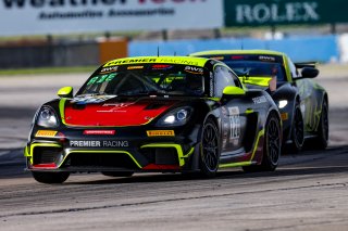 #120 Porsche 718 Cayman GT4 RS Clubsport of Adam Adelson, Premier Racing, GT America Powered by AWS, GT4, SRO America, Sebring Int’l Raceway, Sebring Florida, September 2022
 | Regis Lefebure/SRO