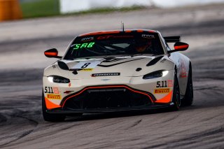 #8  Aston Martin Vantage AMR GT4 of Elias Sabo, Flying Lizard Motorsports, GT America Powered by AWS, GT4, SRO America, Sebring Int’l Raceway, Sebring Florida, September 2022
 | Regis Lefebure/SRO