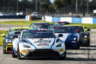 #2  Aston Martin Vantage AMR GT4 of  Jason Bell, GMG Racing, GT America Powered by AWS, GT4, SRO America, Sebring International Raceway, Sebring, FL, September 2022.
 | Fabian Lagunas/SRO             