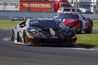 #191 Lamborghini Huracan GT3 of Jeff Burton, TR3 Racing, GT America Powered by AWS, SRO3, SRO America, Indianapolis Motor Speedway, Indianapolis, Indiana, Oct 2022.
 | Brian Cleary/SRO