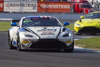 #2  Aston Martin Vantage AMR GT4 of  Jason Bell, GMG Racing, GT America Powered by AWS, GT4, SRO America, Indianapolis Motor Speedway, Indianapolis, Indiana, Oct 2022.
 | Brian Cleary/SRO