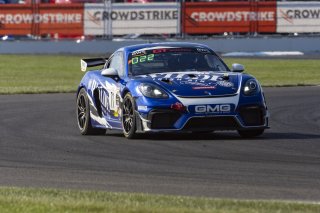 #71 Porsche 718 Cayman GT4 RS Clubsport of Jay Logan, GMG Racing, GT America Powered by AWS, GT4, SRO America, Indianapolis Motor Speedway, Indianapolis, Indiana, Oct 2022.
 | Brian Cleary/SRO