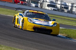#70 Callaway Corvette C7 GT3 of Mirco Shultis, Mishumotors, GT America Powered by AWS, SRO3, SRO America, Indianapolis Motor Speedway, Indianapolis, Indiana, Oct 2022.
 | Brian Cleary/SRO
