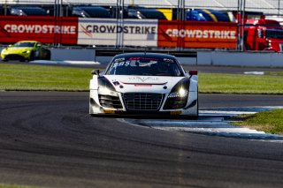 #27 Audi R8 LMS of Jason Daskalos, Daskolas Motorsports, GT America Powered by AWS, SRO3, SRO America, Indianapolis Motor Speedway, Indianapolis, Indiana, Oct 2022.
 | Brian Cleary/SRO