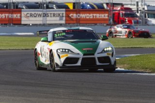 #21 Toyota GR Supra GT4 of Nick Shanny, Accelerating Performance, GT America Powered by AWS, GT4, SRO America, Indianapolis Motor Speedway, Indianapolis, Indiana, Oct 2022.
 | Brian Cleary/SRO