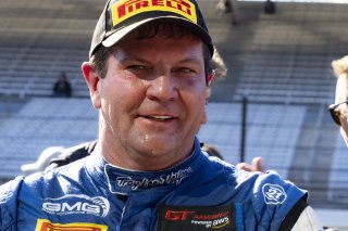 #2  Aston Martin Vantage AMR GT4 of  Jason Bell, GMG Racing, GT America Powered by AWS, GT4, SRO America, Indianapolis Motor Speedway, Indianapolis, Indiana, Oct 2022.
 | Brian Cleary/SRO