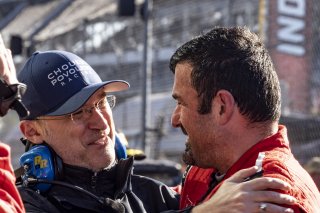 #50 Aston Martin Vantage GT4 of Ross Chouest, Chouest Povoledo Racing, GT America Powered by AWS, GT4, SRO America, Indianapolis Motor Speedway, Indianapolis, Indiana, Oct 2022.
 | Brian Cleary/SRO