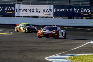 #58 Audi R8 LMS GT2 of CJ Moses, GMG Racing, GT America Powered by AWS, GT2, SRO America, Indianapolis Motor Speedway, Indianapolis, Indiana, Oct 2022.
 | Brian Cleary/SRO