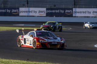 #58 Audi R8 LMS GT2 of CJ Moses, GMG Racing, GT America Powered by AWS, GT2, SRO America, Indianapolis Motor Speedway, Indianapolis, Indiana, Oct 2022.
 | Brian Cleary/SRO