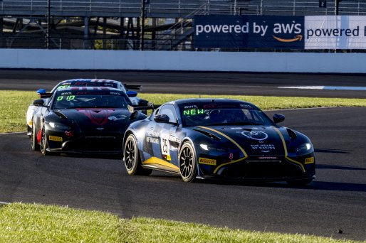 #25 Aston Martin Vantage GT4 of Gray Newell, Heart of Racing Team, GT America Powered by AWS, GT4, SRO America, Indianapolis Motor Speedway, Indianapolis, Indiana, Oct 2022.
 | Brian Cleary/SRO
