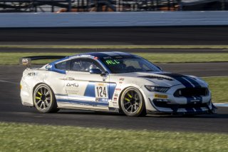 #124 Ford Mustang GT4 of Chris Alliegro, ARG/Rotek Racing, GT America Powered by AWS, GT4, SRO America, Indianapolis Motor Speedway, Indianapolis, Indiana, Oct 2022.
 | Brian Cleary/SRO