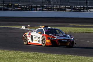 #58 Audi R8 LMS GT2 of CJ Moses, GMG Racing, GT America Powered by AWS, GT2, SRO America, Indianapolis Motor Speedway, Indianapolis, Indiana, Oct 2022.
 | Brian Cleary/SRO