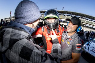 #50 Aston Martin Vantage GT4 of Ross Chouest, Chouest Povoledo Racing, GT America Powered by AWS, GT4, SRO America, Indianapolis Motor Speedway, Indianapolis, Indiana, Oct 2022.
 | Brian Cleary/SRO