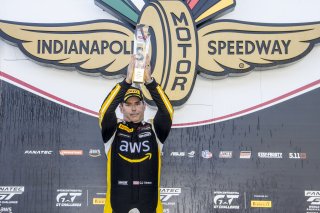 #58 Audi R8 LMS GT2 of CJ Moses, GMG Racing, GT America Powered by AWS, GT2, SRO America, Indianapolis Motor Speedway, Indianapolis, Indiana, Oct 2022.
 | Brian Cleary/SRO