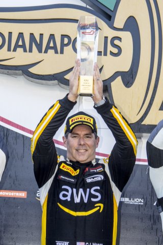 #58 Audi R8 LMS GT2 of CJ Moses, GMG Racing, GT America Powered by AWS, GT2, SRO America, Indianapolis Motor Speedway, Indianapolis, Indiana, Oct 2022.
 | Brian Cleary/SRO